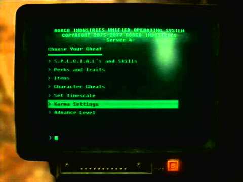 Xbox 360 Console Commands Fallout New Vegas